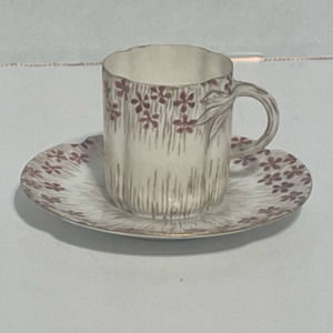Vintage Nature Teacup with Saucer